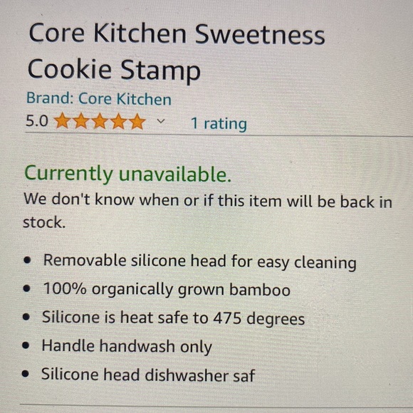 Core Kitchen 3 Cookie Stamps and Bamboo Handle - Picture 7 of 7